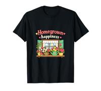 Cottagecore Plante de Bonheur Maison T-Shirt