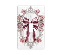 Cottagecore Plaque murale décorative pour interrupteur à bascule simple pour cuisine, ferme, chambre à coucher, salle de bain Rose bordeaux