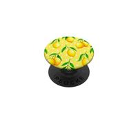 Cottagecore Preppy Retro Esthétique Jaune Pois Citron PopSockets PopGrip Adhésif