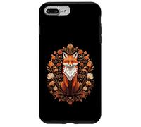 Cottagecore Red Fox Sitting in Floral Nature Wreath Coque pour iPhone 7 Plus/8 Plus