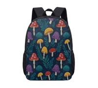 Cottagecore Sac à dos de 43,2 cm avec motif champignon fantaisiste et rétro imprimé forêt pour adolescents, enfants, étudiants, voyages, 07, L, Minimaliste