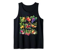 Cottagecore Summer Fruits Aquarelle Pêche Cerises Baies Débardeur
