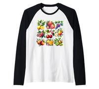 Cottagecore Summer Fruits Aquarelle Pêche Cerises Baies Manche Raglan