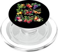 Cottagecore Summer Fruits Aquarelle Pêche Cerises Baies PopSockets PopGrip pour MagSafe