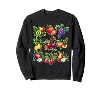 Cottagecore Summer Fruits Aquarelle Pêche Cerises Baies Sweatshirt