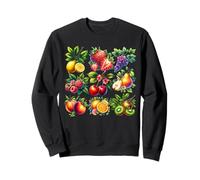 Cottagecore Summer Fruits Aquarelle Pêche Cerises Baies Sweatshirt