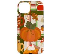 cottagecore Thanksgiving Cosy Hygge Champignon thé Citrouille Coque pour iPhone 15 Plus