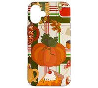 cottagecore Thanksgiving Cosy Hygge Champignon thé Citrouille Coque pour iPhone 16 Plus
