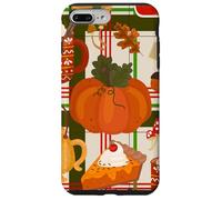 cottagecore Thanksgiving Cosy Hygge Champignon thé Citrouille Coque pour iPhone 7 Plus/8 Plus