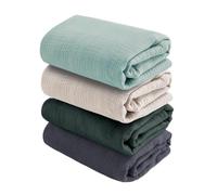 CottCare Lot de 4 couvertures d'emmaillotage en Mousseline de Coton pour garçons et Filles, Respirantes et Douces pour la Peau, couvertures d'emmaillotage Douces et soyeuses
