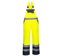 Cotte à bretelles Haute Visibilité bicolore matelassée Portwest Jaune XL