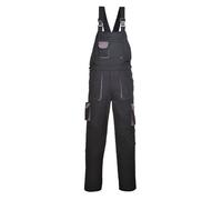 Cotte à bretelles Portwest TEXO CONTRAST Noir Poches Grises 4XL