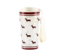 Cottea 17oz/500ml Gobelets à Café En Plastique Avec Couvercle, Gobelets Réutilisables En Tritan, Mug Isotherme, Gobelet Isothermes Avec Paille. (beaucoup de chiens)