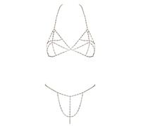 Cottelli - Bikini chaîne strass (argent)