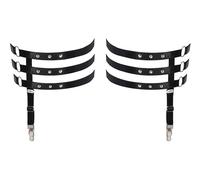 Cottelli Accessoires Jarretelles pour femme Black L/XL