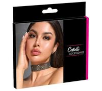 Cottelli Accessoires Rhinestone Collier Black One Size