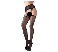 Cottelli - Bas résille à motifs noirs - L/XL