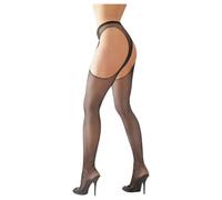 Cottelli Collection Collant Résille Ouvert Taille S/M en Noir