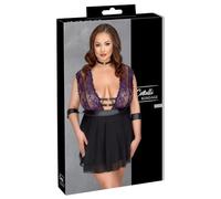 Cottelli BONDAGE 27414901071 Négligés Noir/Violet 3XL