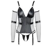 Cottelli Bondage Ensemble Basque Bondage pour femme Black S