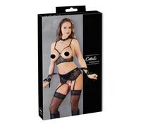 Cottelli Bondage - ensemble lingerie en dentelle (5 pièces) - L