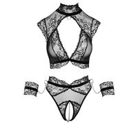 Cottelli Bondage Femme Lace-Set Noir XL