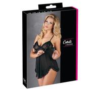 Cottelli Collection Baby-Doll/String Taille S Noir