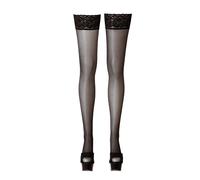 Cottelli Collection Bas sans Porte-Jarretelles en Lurex Taille 4 Noir