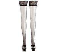 Cottelli Collection Bas Sexy en Noir Taille Quatre