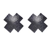 Cottelli Collection - Bijou de Tétons Croix - Noir