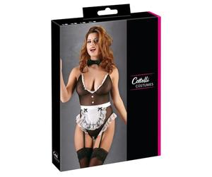 Cottelli Collection Body de Serveuse Taille XL Noir/Blanc