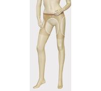 Cottelli Collection Collants Peau Colorée avec Entre Jambe Ouvert Taille S/M