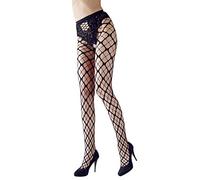 Cottelli Collection Collants Résille Ouvert en Noir Taille S/M