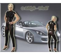 Cottelli Collection Dessous Maille Wetlook Cache-Cœur Noir, Combinaison
