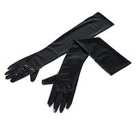 Cottelli Collection Gants extra-longs effet mouillé Noirs Taille S-L