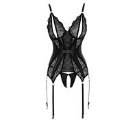 Cottelli Collection Guepiere en Dentelle et Rubans, Taille S