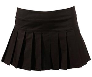 Cottelli Collection Mini Jupe Plissée,Noir, Taille S