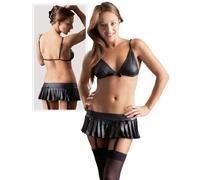 Cottelli Collection Mini Jupe Set en Noir Taille L