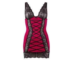 Cottelli Collection Nuisette avec Dentelle Taille M Rouge/Noir