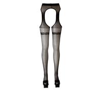 Cottelli Collection Porte-Jarretelles/Bas avec Jarretière Taille L Noir