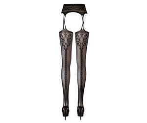 Cottelli Collection Porte-Jarretelles/Bas Résille Taille L/XL Noir