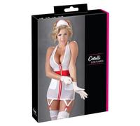 Cottelli Collection Robe d'Infirmière Taille XL Blanc/Rouge