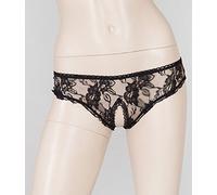 Cottelli Collection Slip Ouvert Dentelle Noir Taille XL