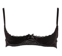 Cottelli Collection – Soutien-gorge balconnet demi-tasse avec broderies – Noir 75C