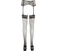 Cottelli - Bas en dentelle (noir) - 5/XXL