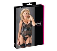 Cottelli Collection Top Jarretelle/String Taille S Noir