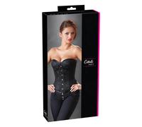 Cottelli - corset fête brodé - noir - XL