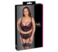 Cottelli CURVES 22144741351 Ensemble de soutien-gorge Noir Rouge 95C/2XL