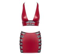 COTTELLI Haut et Jupe Rouge M, Rouge, M Taille Courte