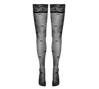 Cottelli LEGWEAR Bas de maintien Collants sexy pour femme Noir L